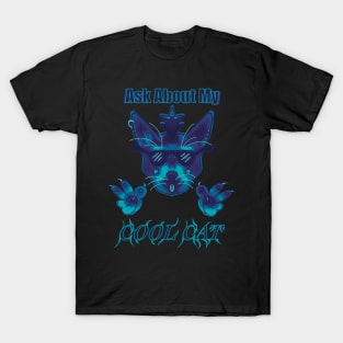 Blue Haze Ask About My Cool Cat T-Shirt